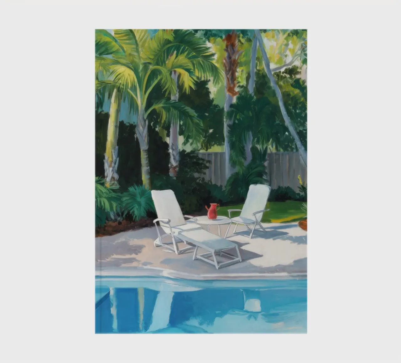 Sunlit Palm Oasis notebook by Infinite Chroma