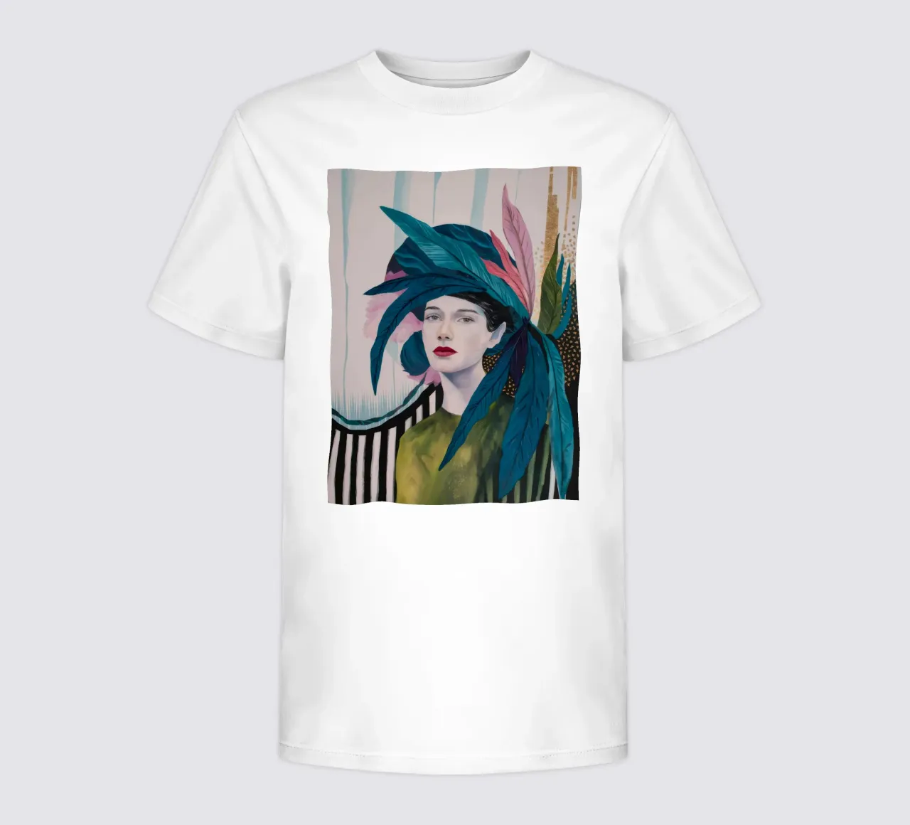 Allure a pennacchio azzurro t-shirt bambini da Vivid Reverie