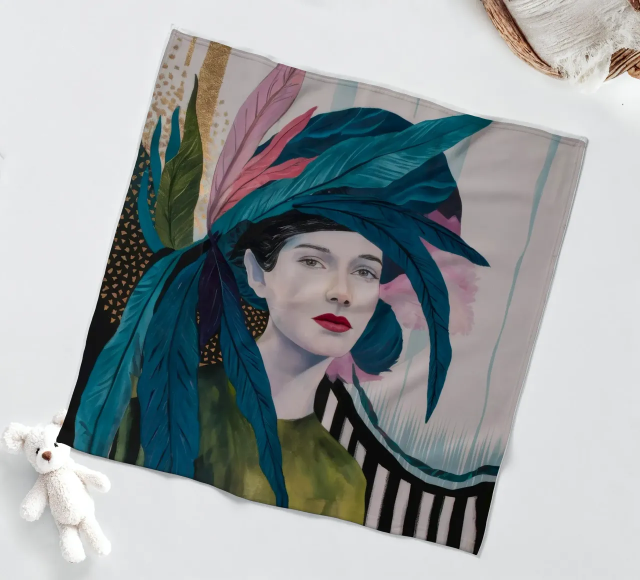 Allure a pennacchio azzurro coperta in pile da Vivid Reverie