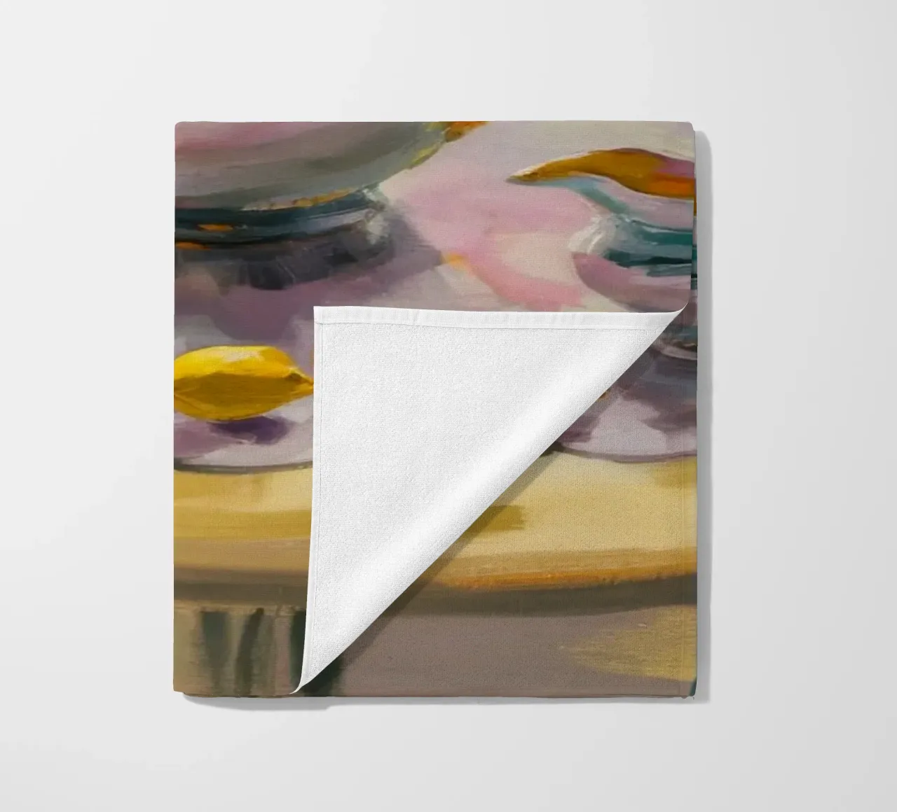 Gilded Tea Repast beach towel by Radiance Landscape
