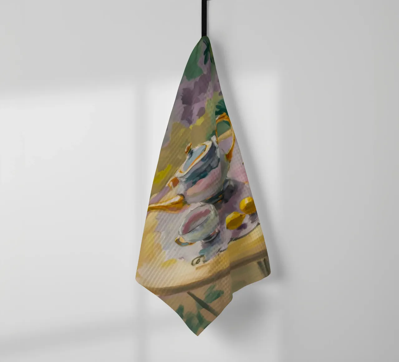 Gilded Tea Repast tea towel by Radiance Landscape