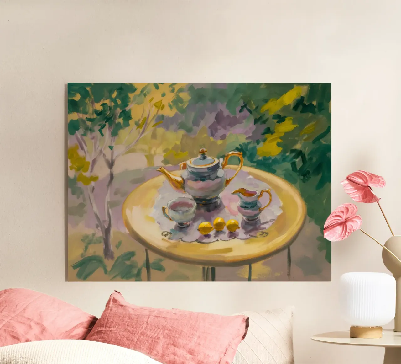 Gilded Tea Repast plexiglass da Radiance Landscape