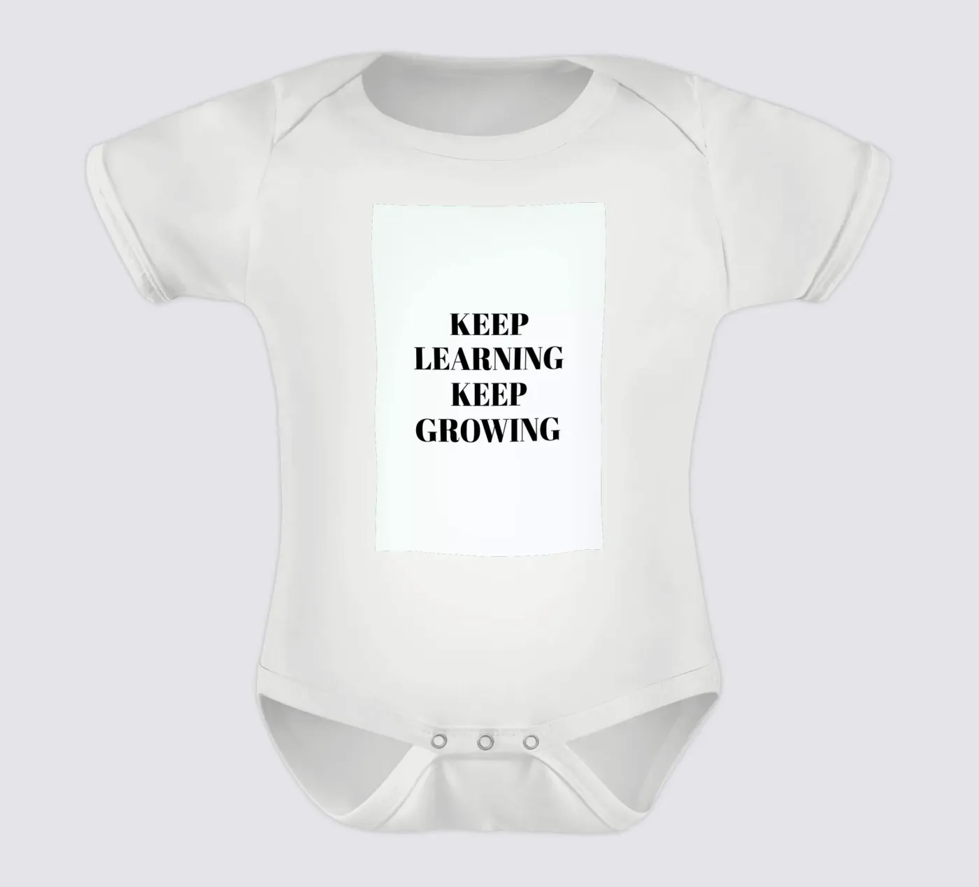 Keep Learning Kurzarm Babybody von Studio One