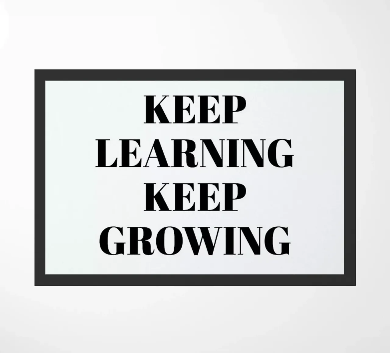 Keep Learning Fußmatte von Studio One