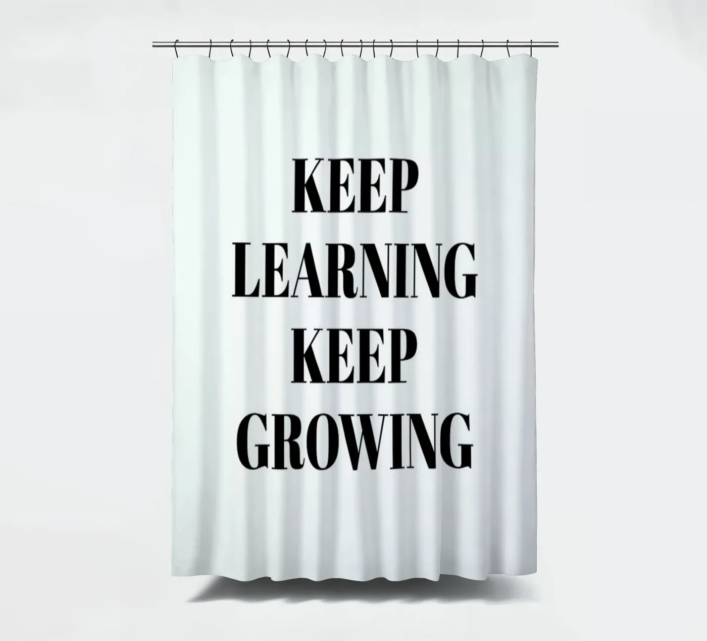 Keep Learning shower curtain by Studio One