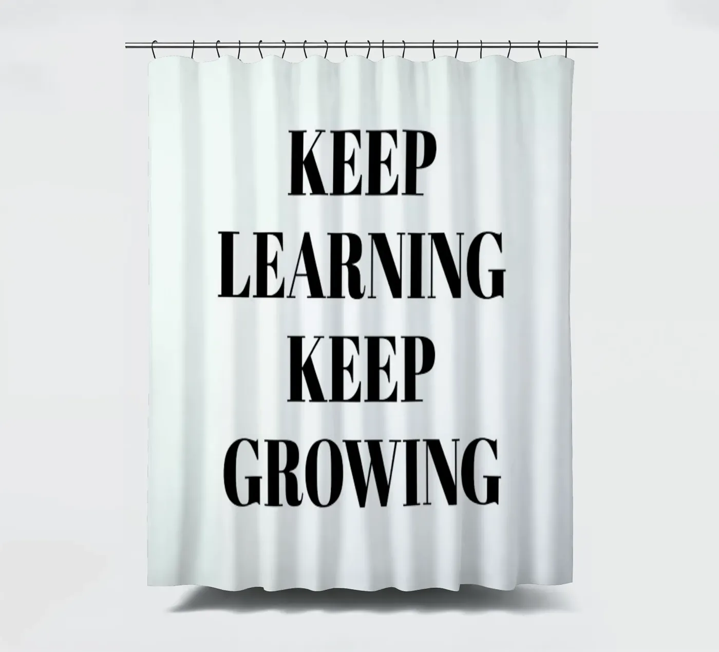 Keep Learning shower curtain by Studio One
