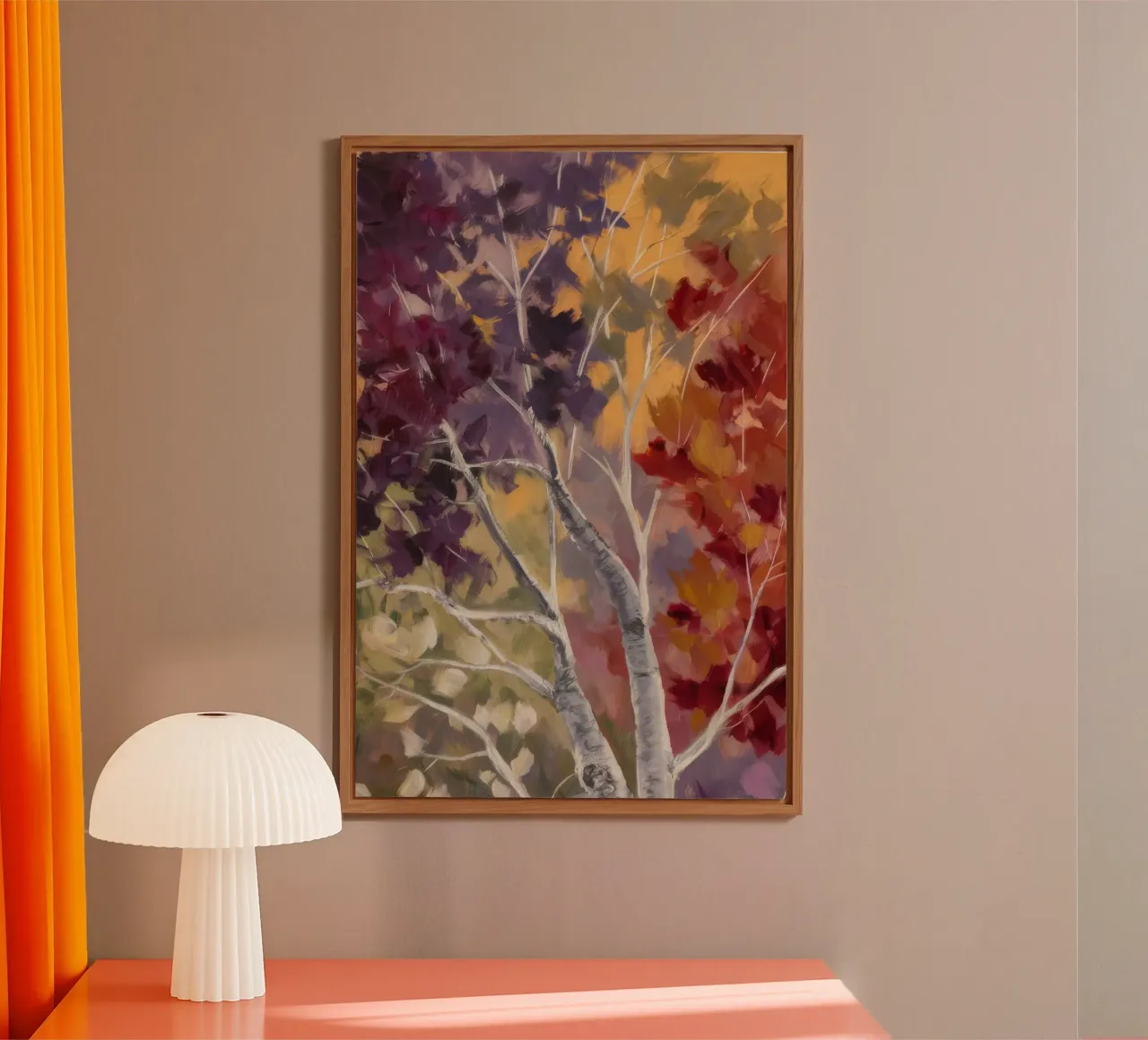 Arazzo Twilight Woods alluminio dibond da Dream Spectrum