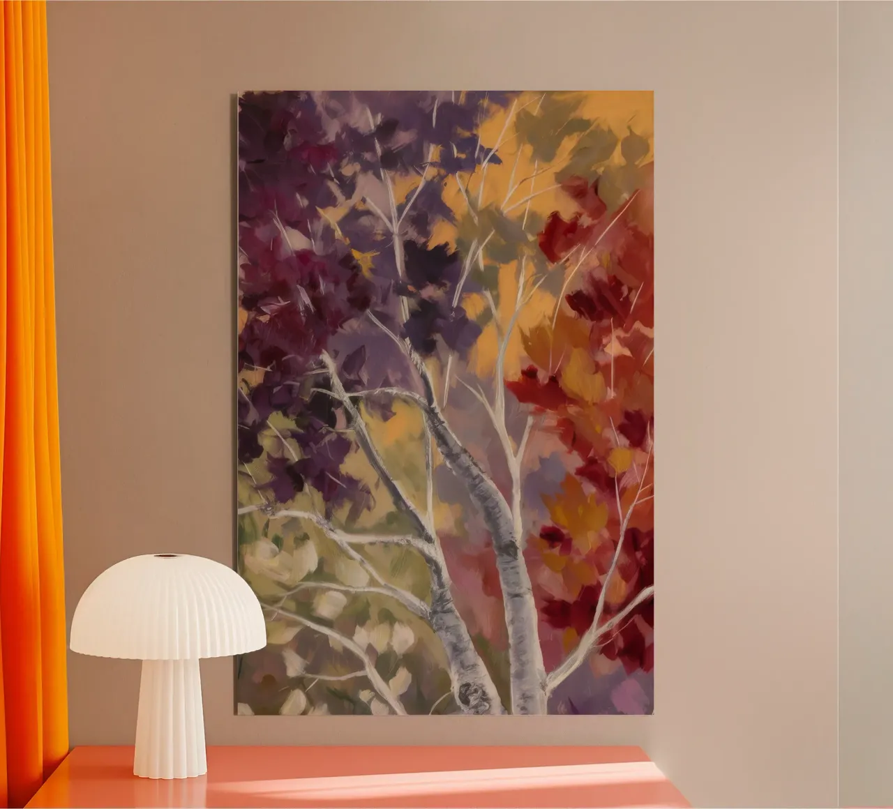 Arazzo Twilight Woods alluminio dibond da Dream Spectrum