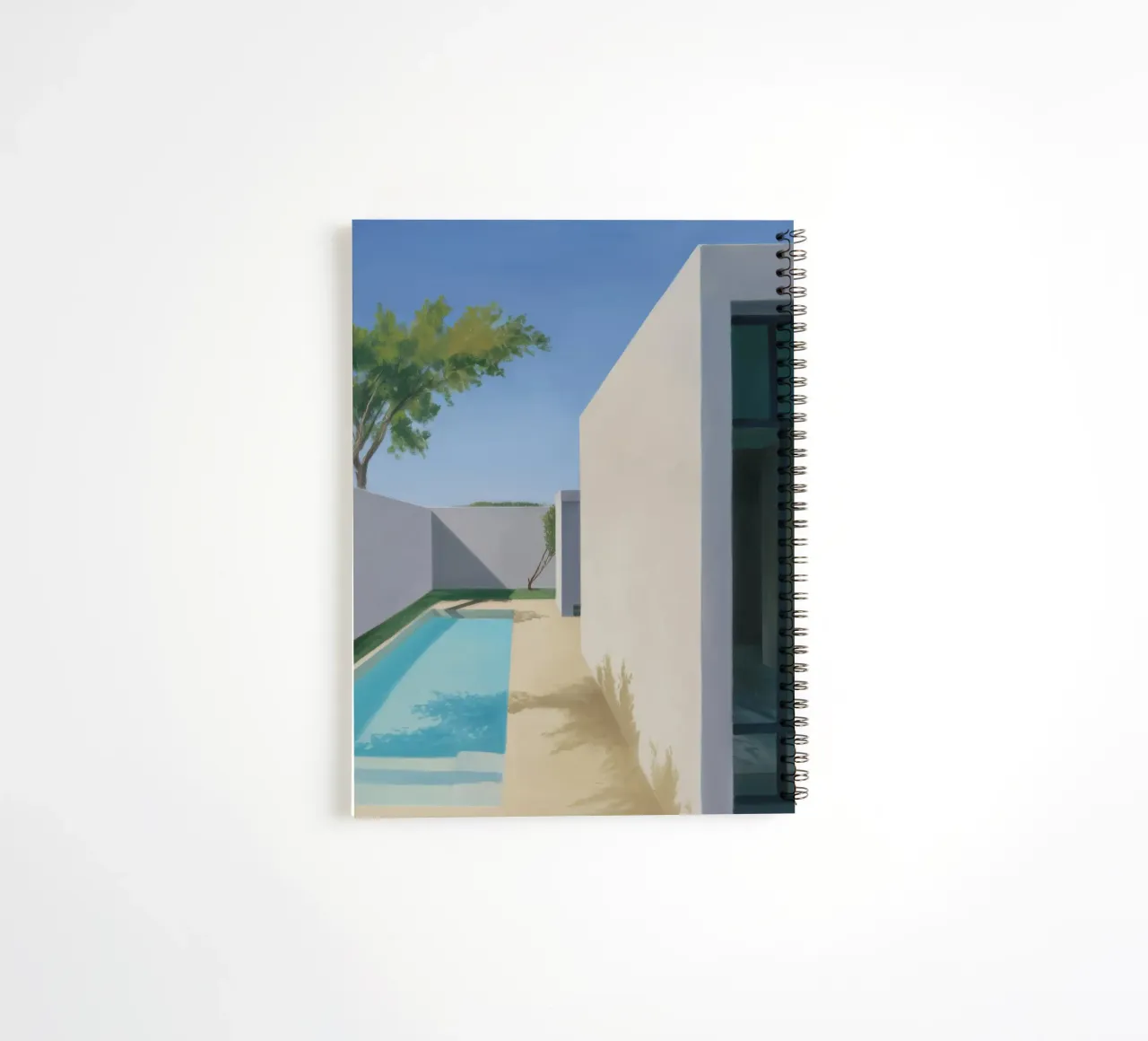 Azure Wall Stillness spiral notebook by Infinite Chroma