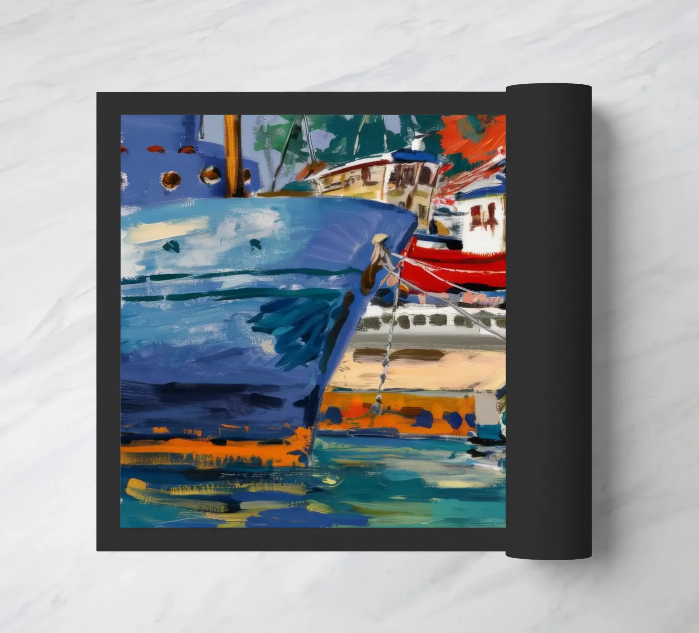 Maritime Color Splash Fußmatte von Celestial Harmony