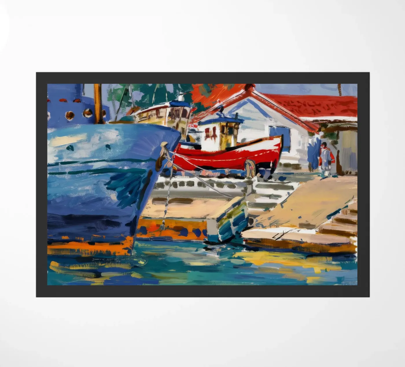 Maritime Color Splash Fußmatte von Celestial Harmony