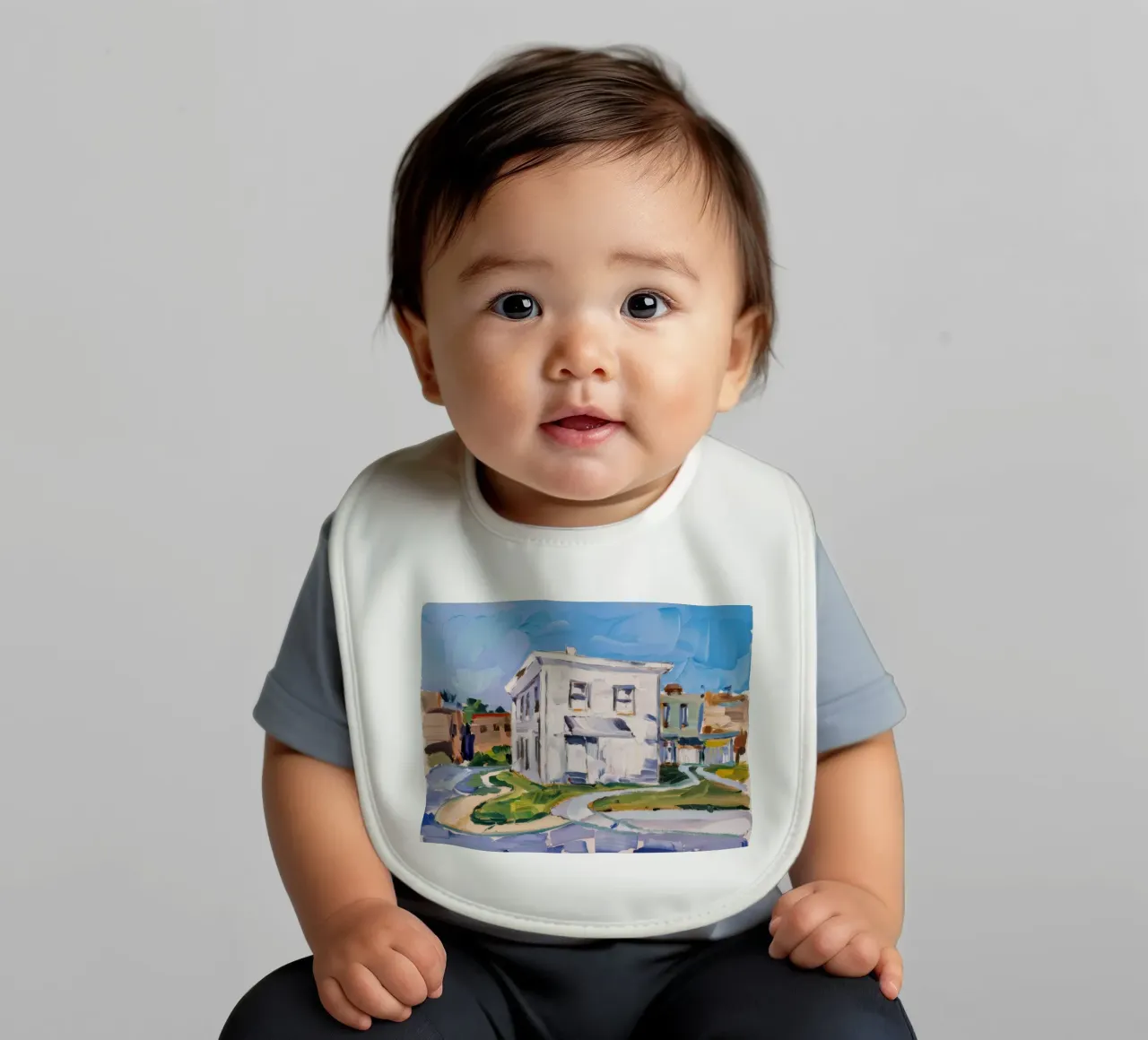 Incrocio di edifici bianchi bavaglino da Silk Palette