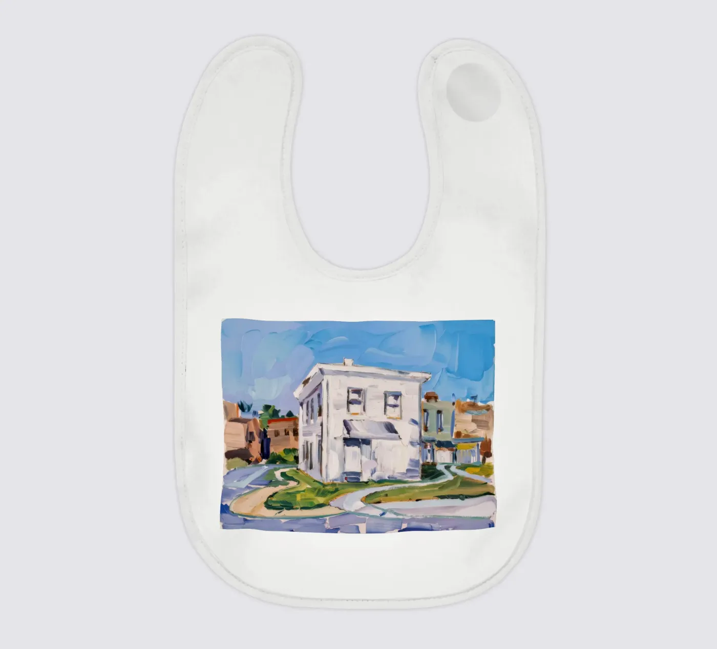 Carrefour du bâtiment blanc bavoir de Silk Palette