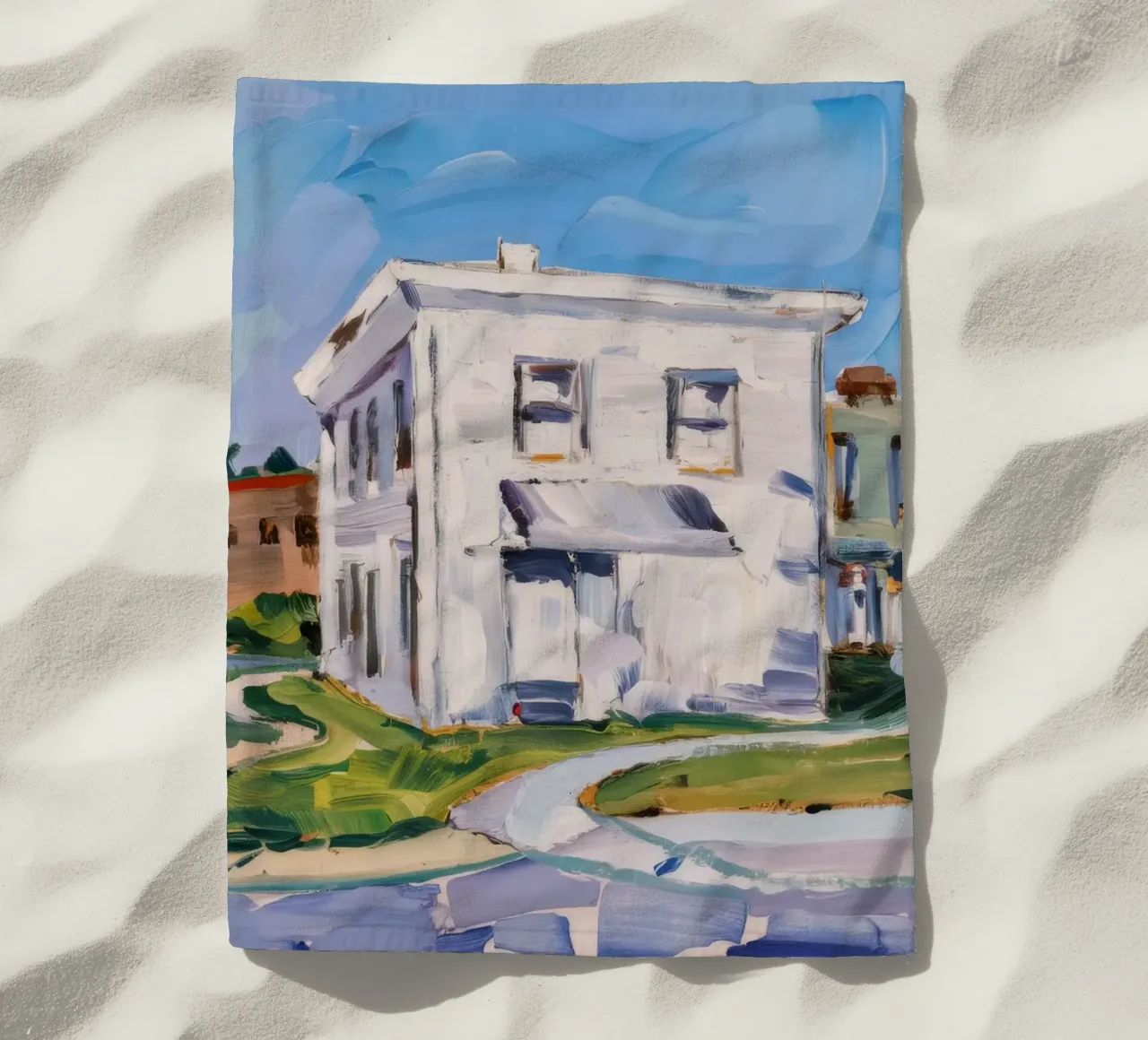White Building Crossroads telo mare da Silk Palette