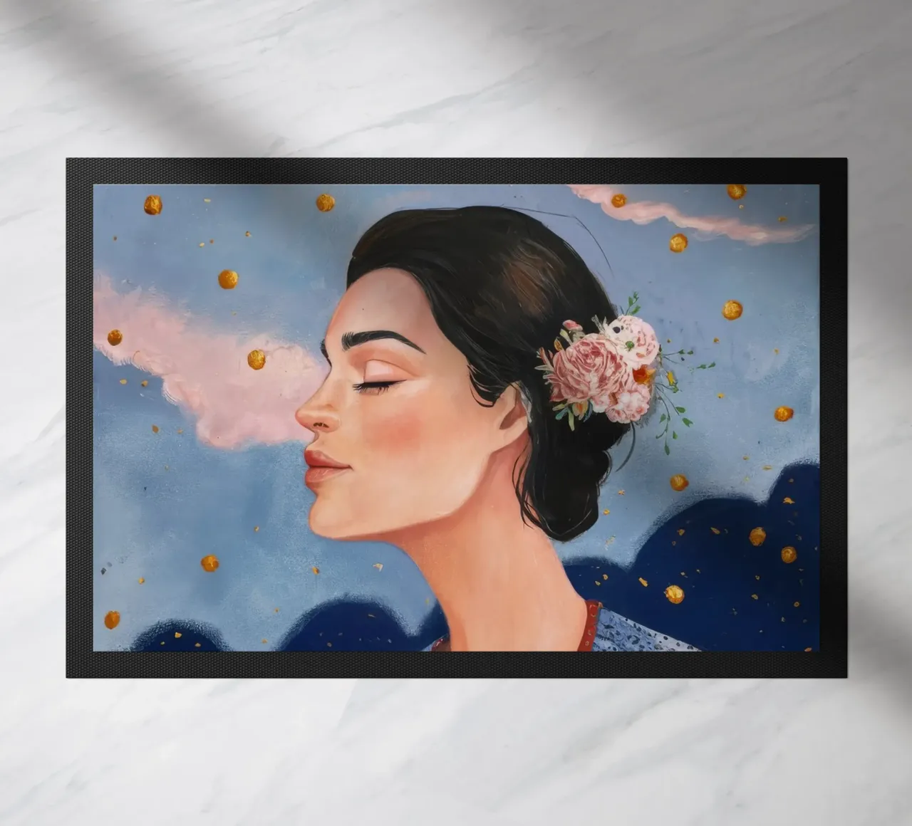 Celestial Dot Profile doormat by Vivid Reverie