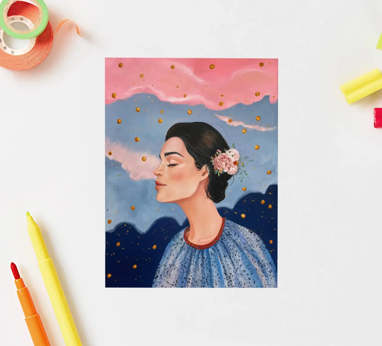 Celestial Dot Profiel sticker van Vivid Reverie