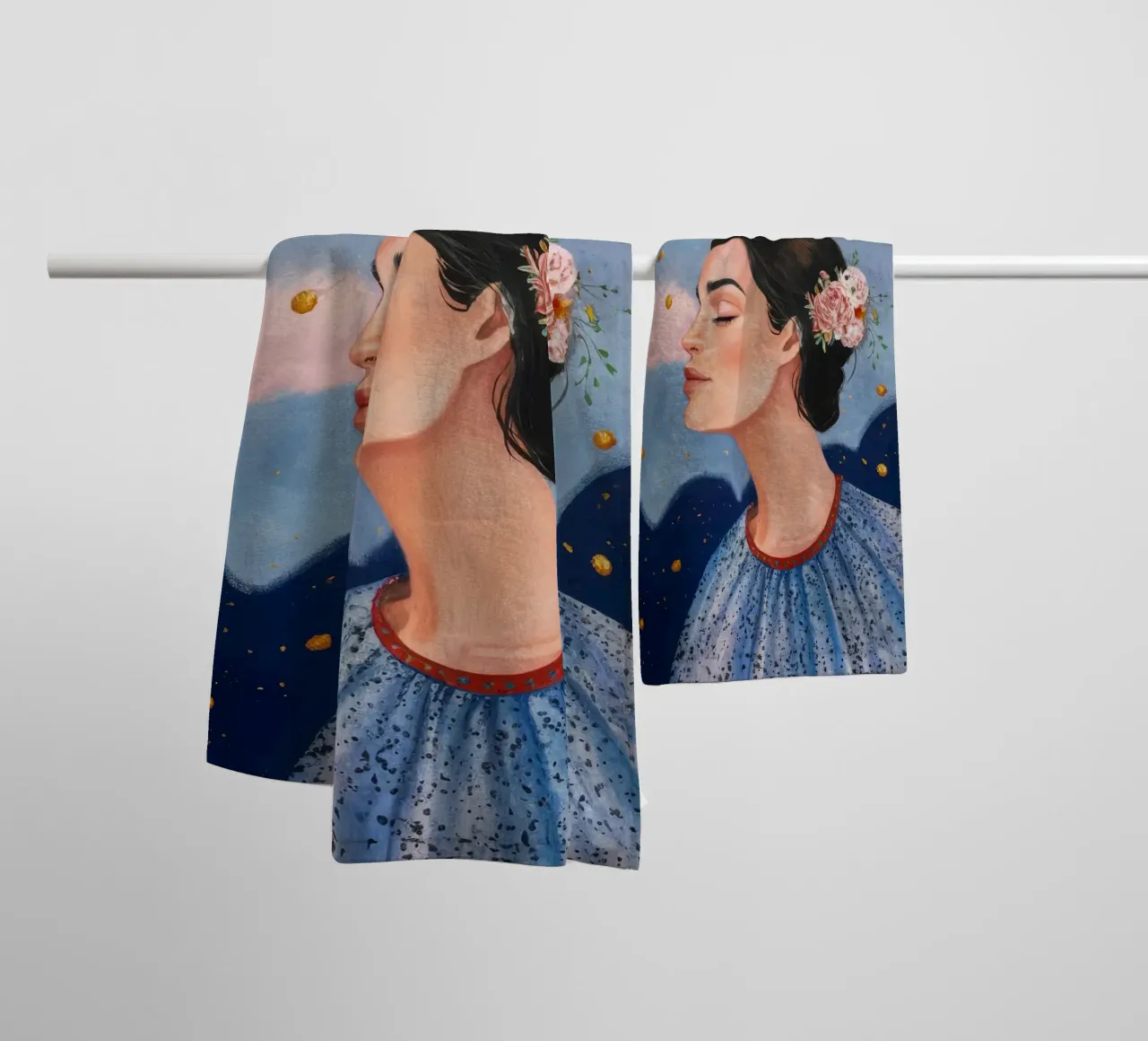 Perfil de Celestial Dot toalla de baño de Vivid Reverie