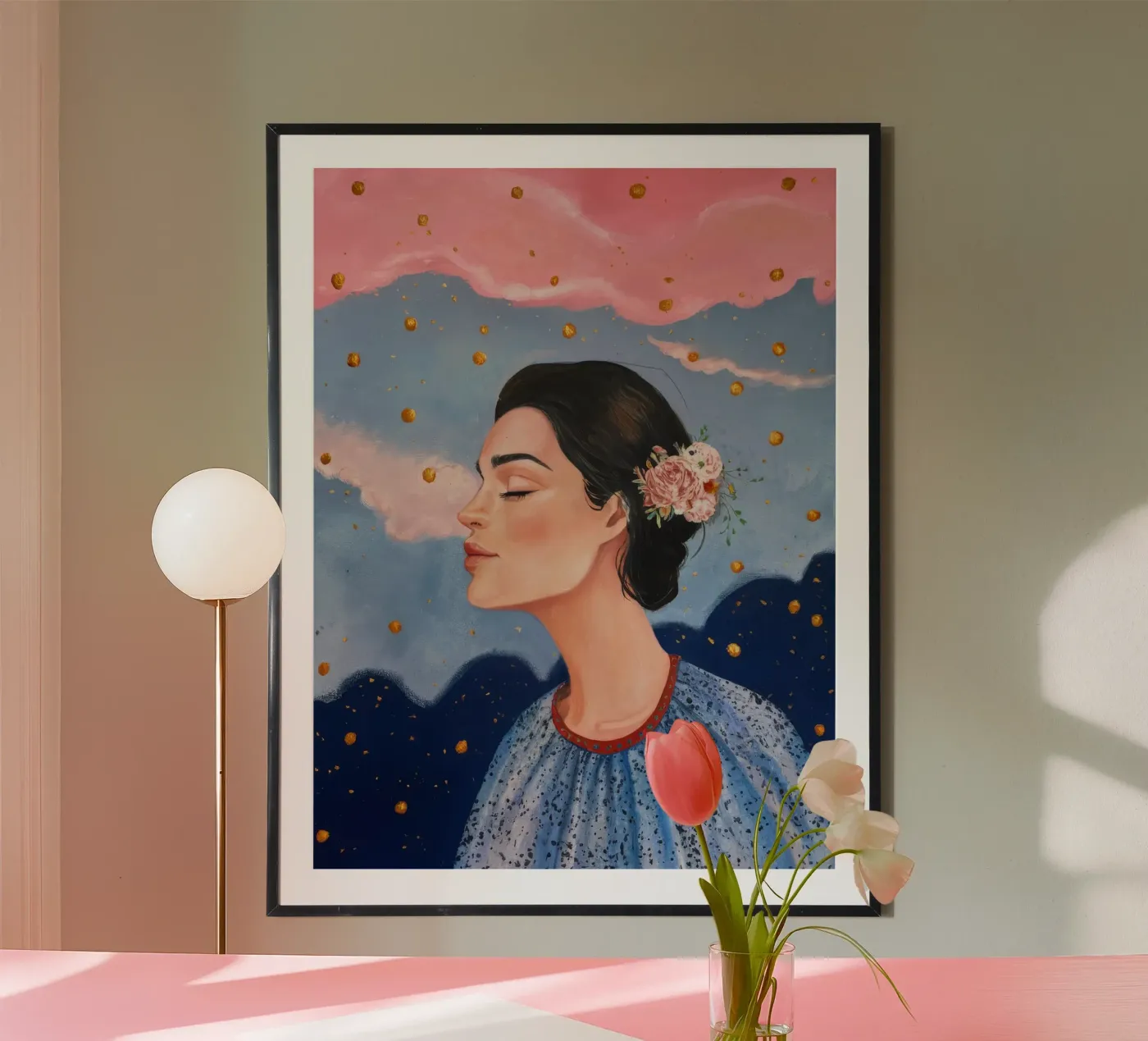 Celestial Dot Profile Poster von Vivid Reverie