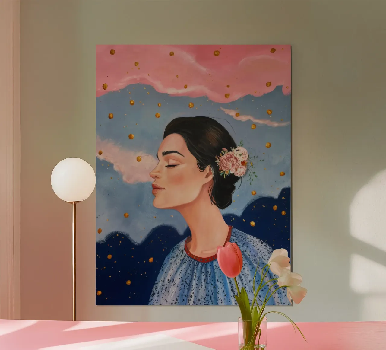 Celestial Dot Profile poster by Vivid Reverie