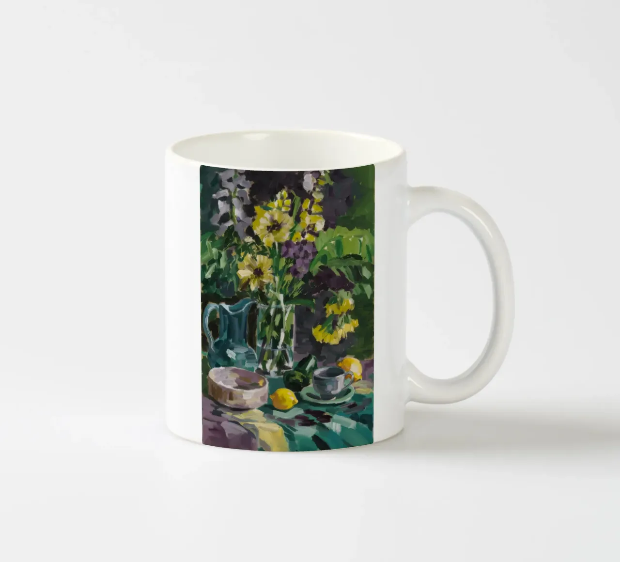Brocca di delphinium Grace tazza in ceramica da Radiance Landscape