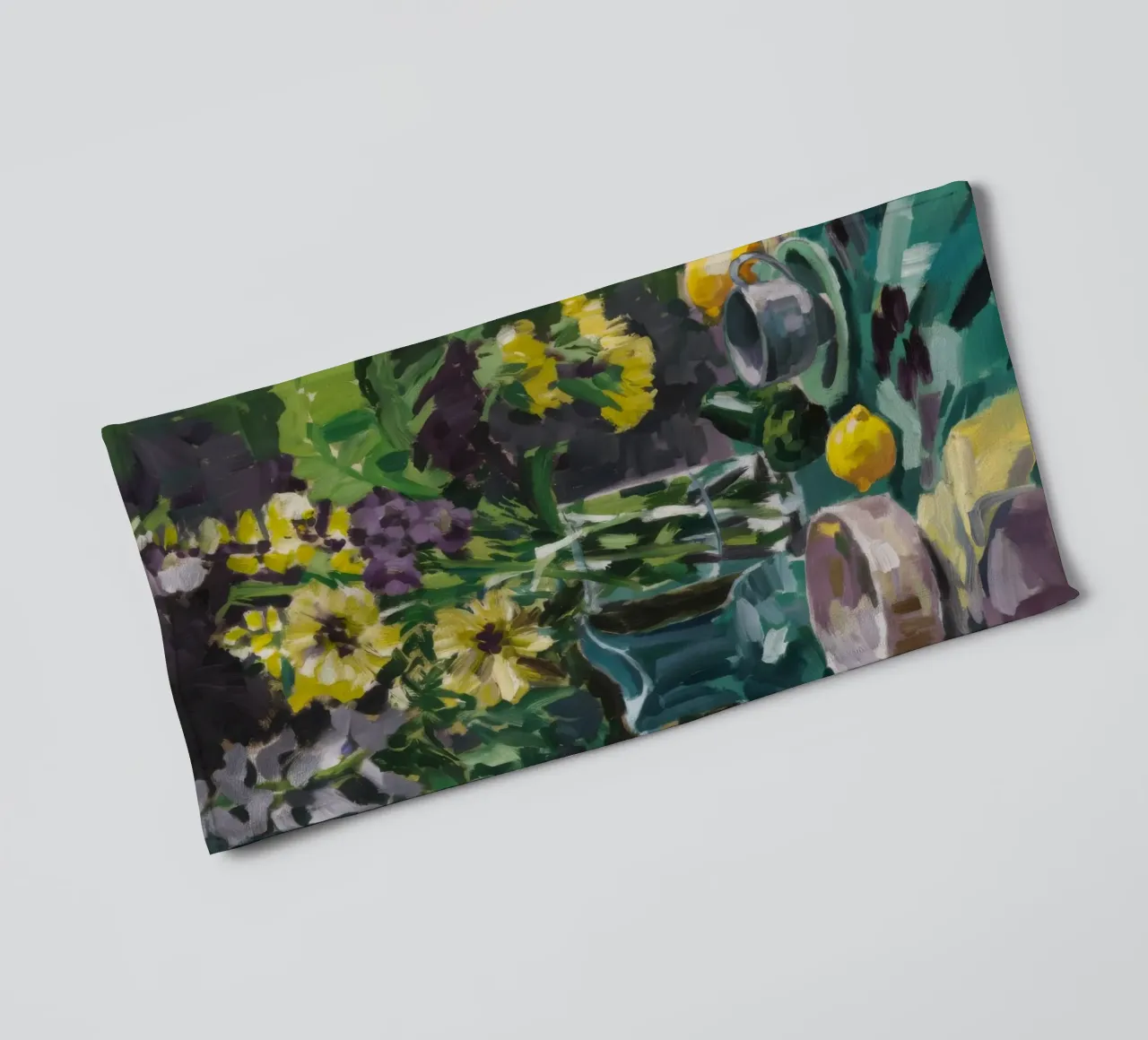 Delphinium Pitcher Grace towel by Radiance Landscape