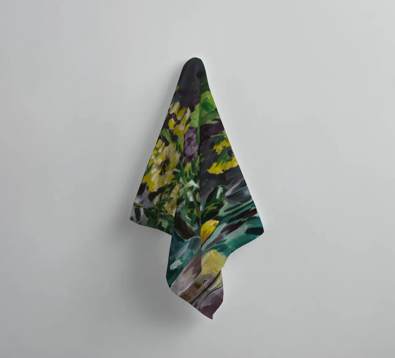 Delphinium Pitcher Grace towel by Radiance Landscape
