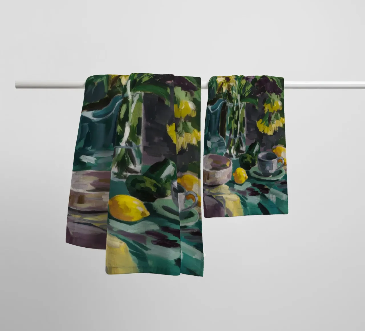 Delphinium Pitcher Grace towel by Radiance Landscape
