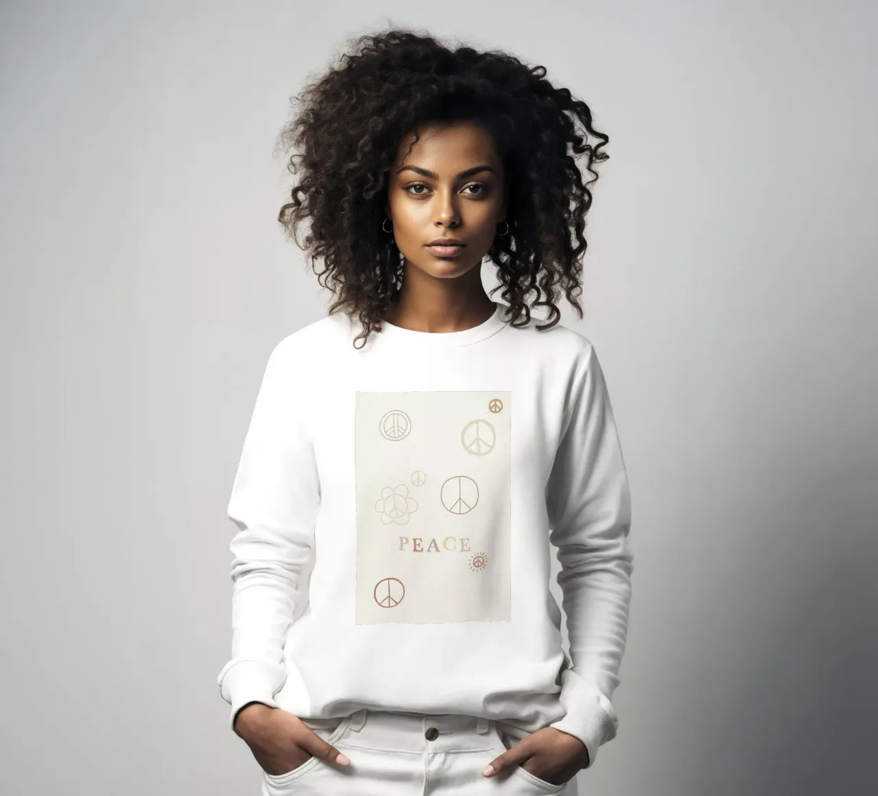 Peace felpa da KRUTH DESIGN