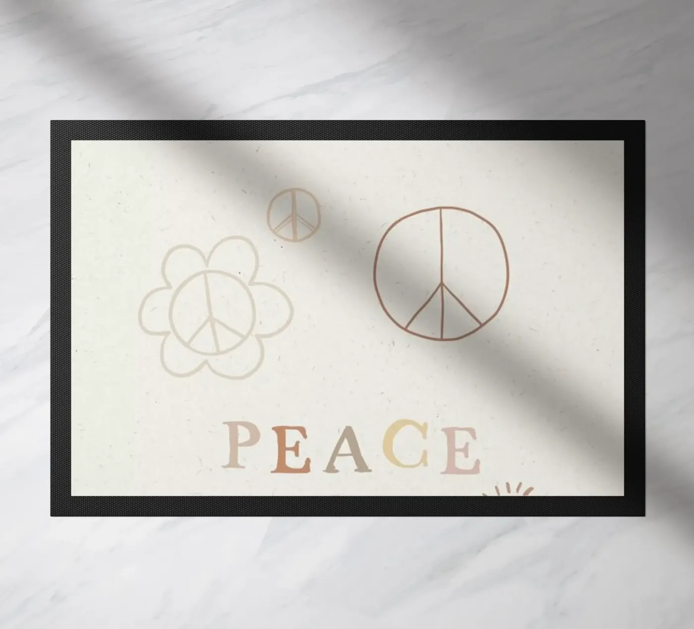 Peace Fußmatte von KRUTH DESIGN