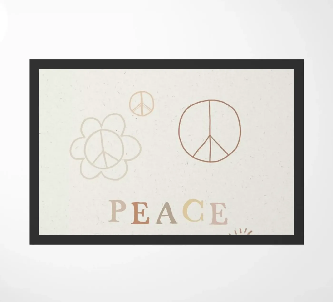 Peace Fußmatte von KRUTH DESIGN