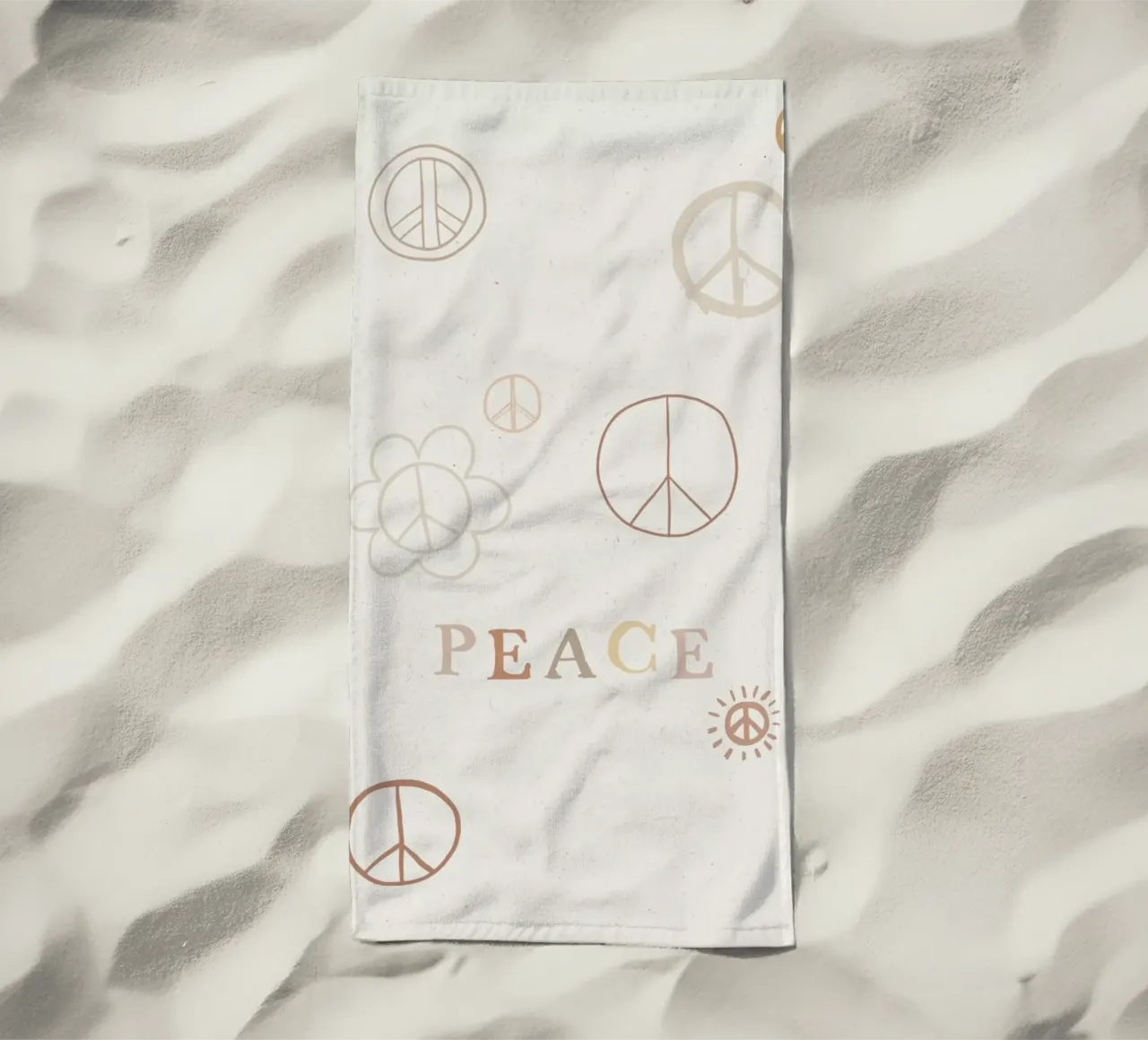Peace telo mare da KRUTH DESIGN