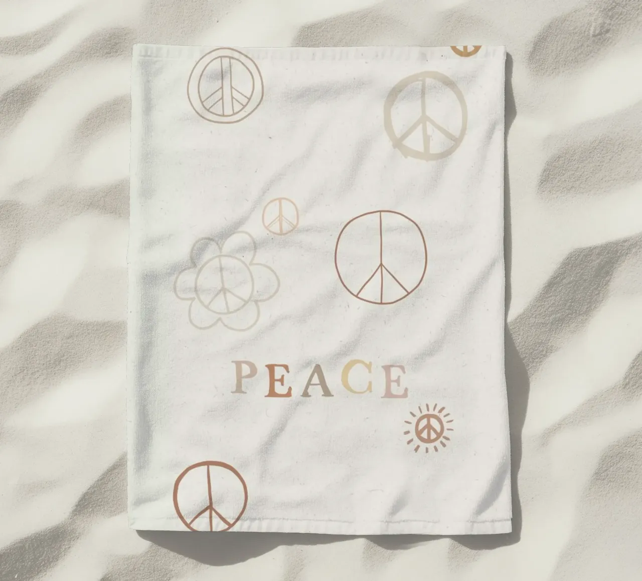 Peace telo mare da KRUTH DESIGN
