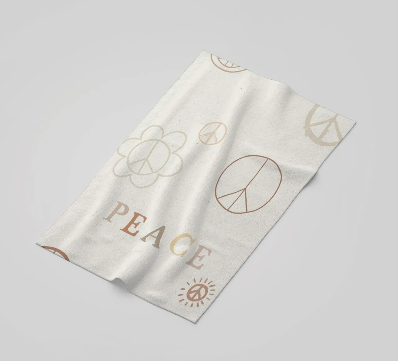 Peace telo mare da KRUTH DESIGN