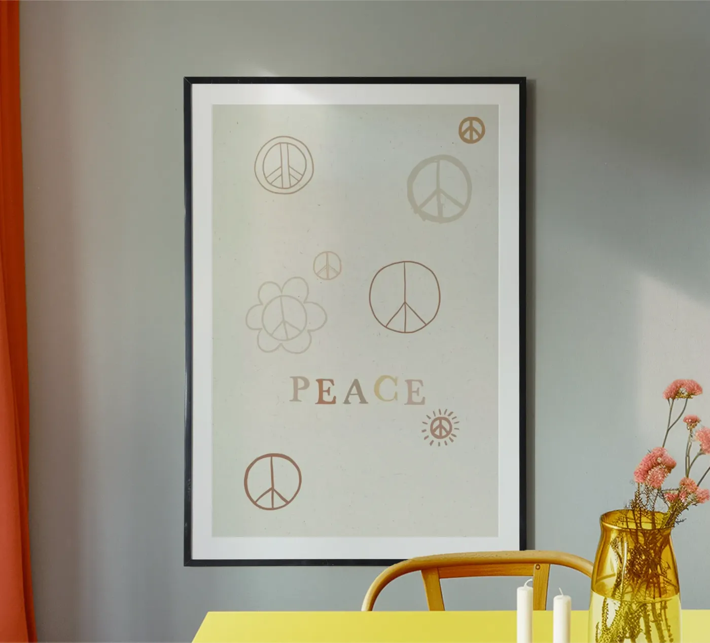 Peace poster by KRUTH DESIGN