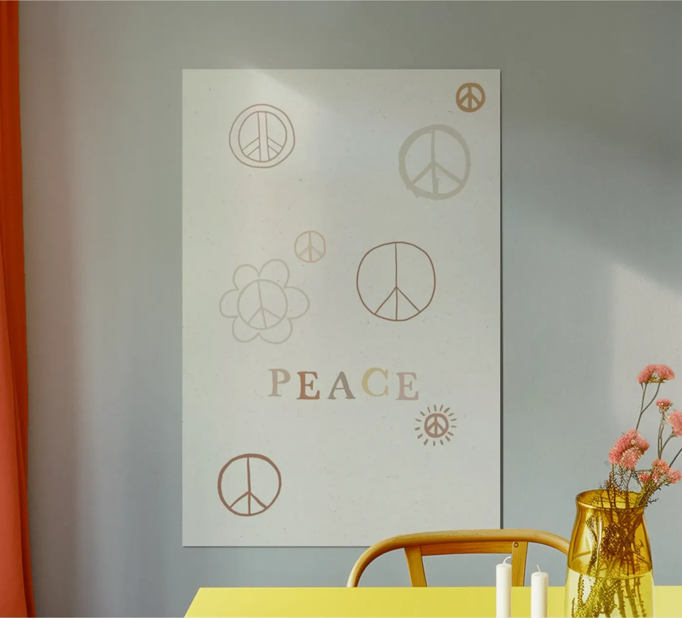 Peace poster by KRUTH DESIGN