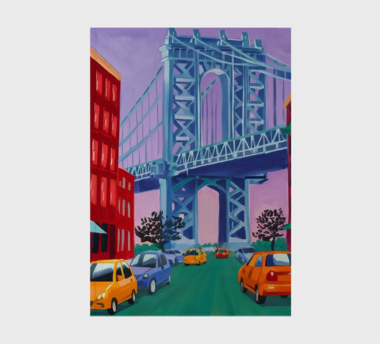 Vue du pont de Manhattan carnet de notes de Silk Palette