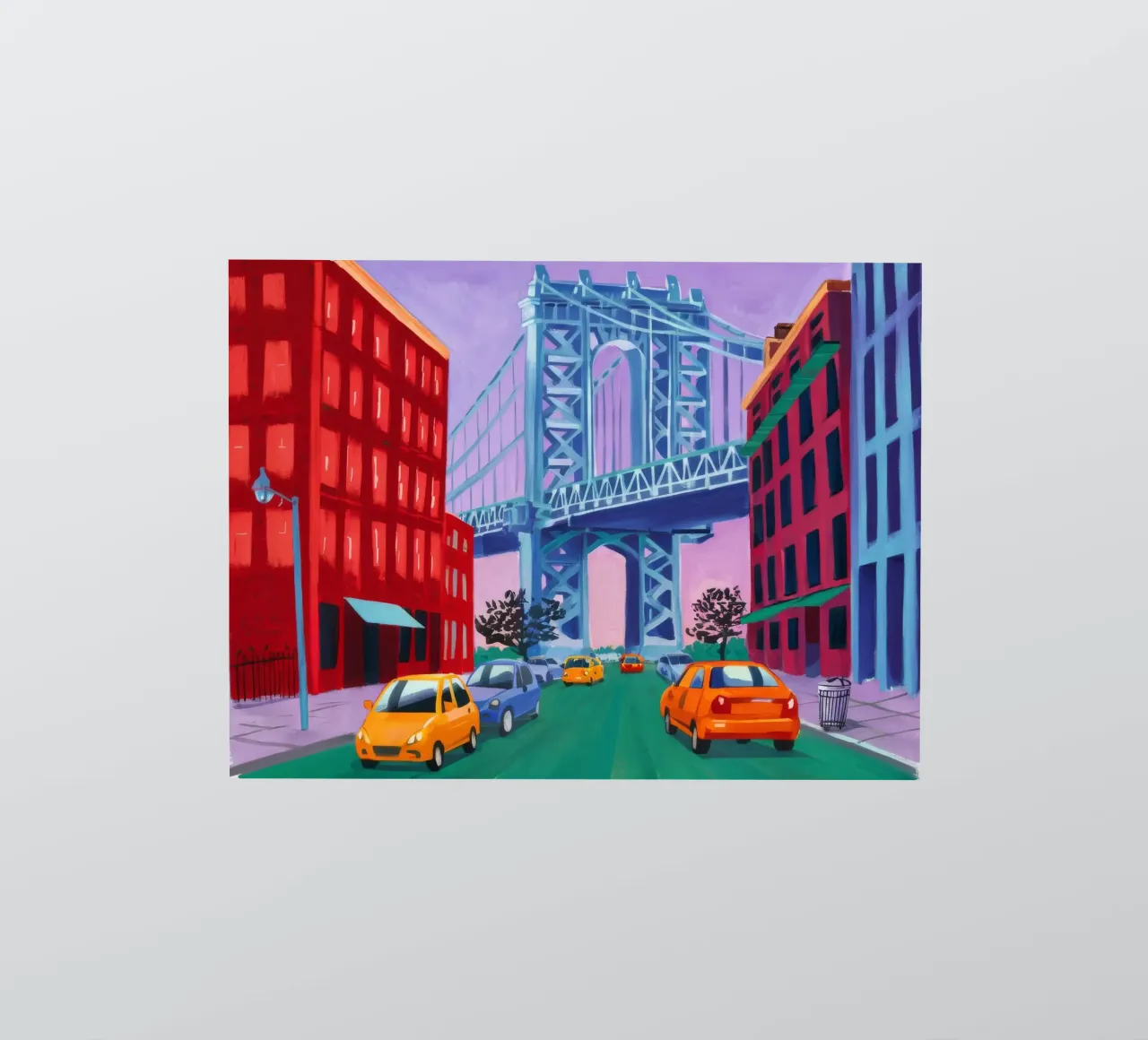 Blick auf die Manhattan Bridge Sticker von Silk Palette