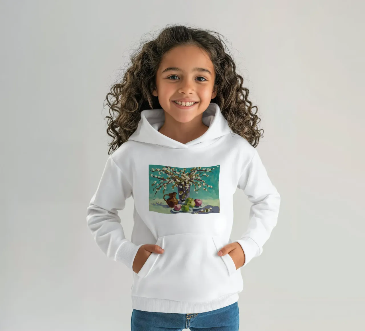 Algodón Manzana Simplicidad sudadera con capucha para niño de Celestial Harmony