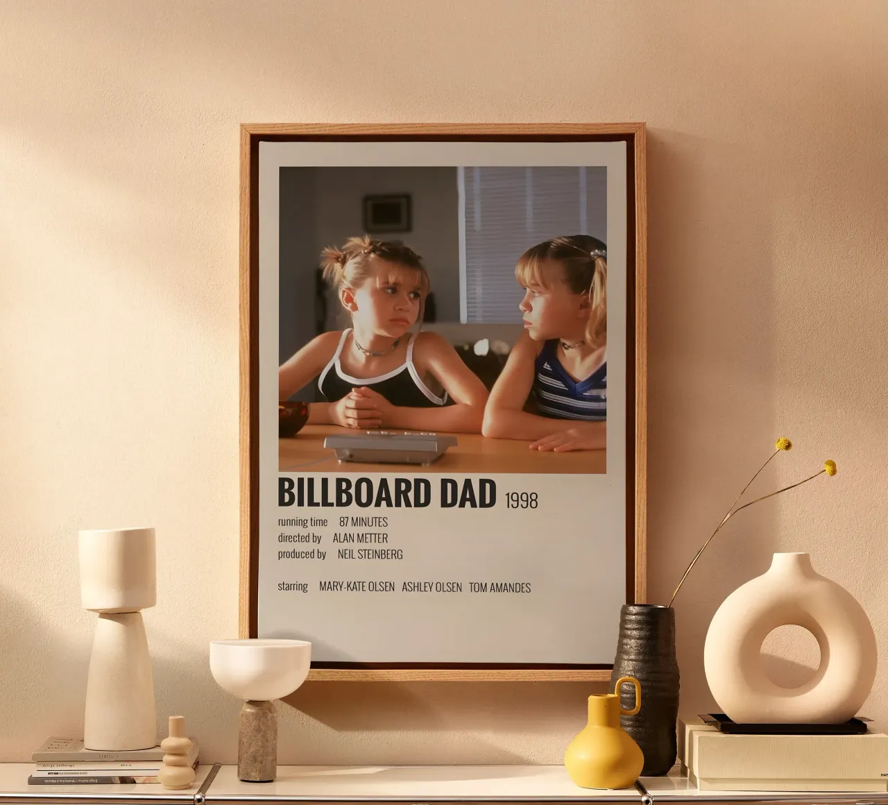 BILLBOARD DAD 1998 canvas met Baklijst van MVFminimalist