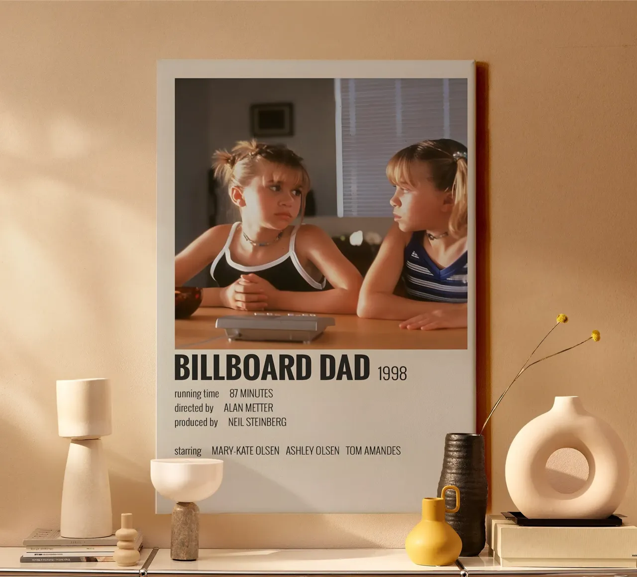 BILLBOARD DAD 1998 canvas met Baklijst van MVFminimalist