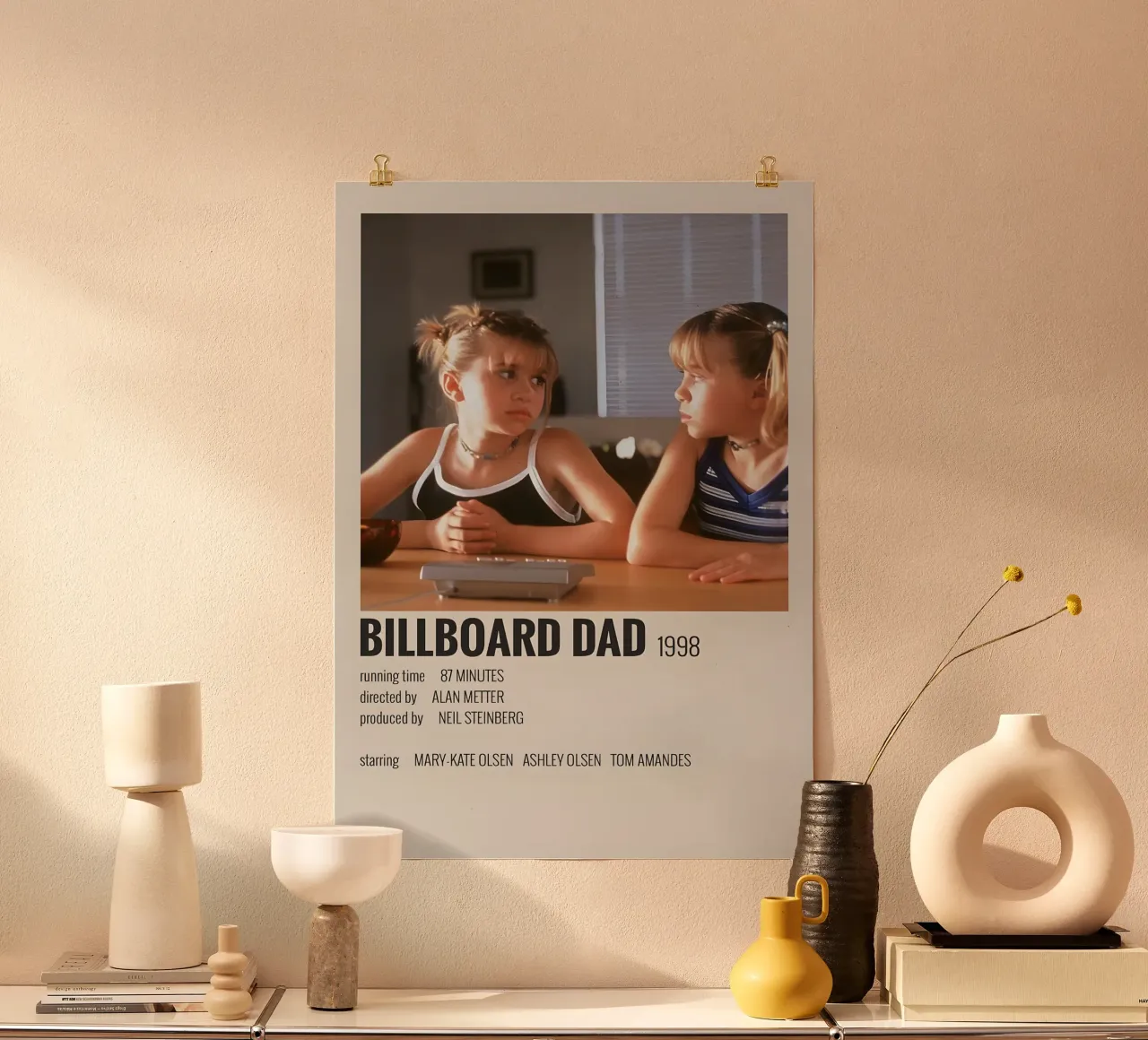 BILLBOARD DAD 1998 poster con telaio in alluminio da MVFminimalist