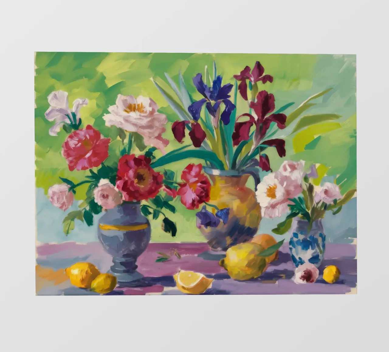 Medley di fiori cremisi pellicola backlit da Radiance Landscape