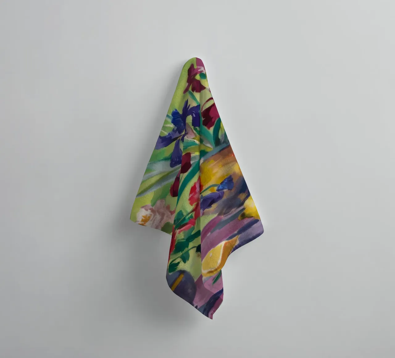 Crimson Bloom Medley towel by Radiance Landscape
