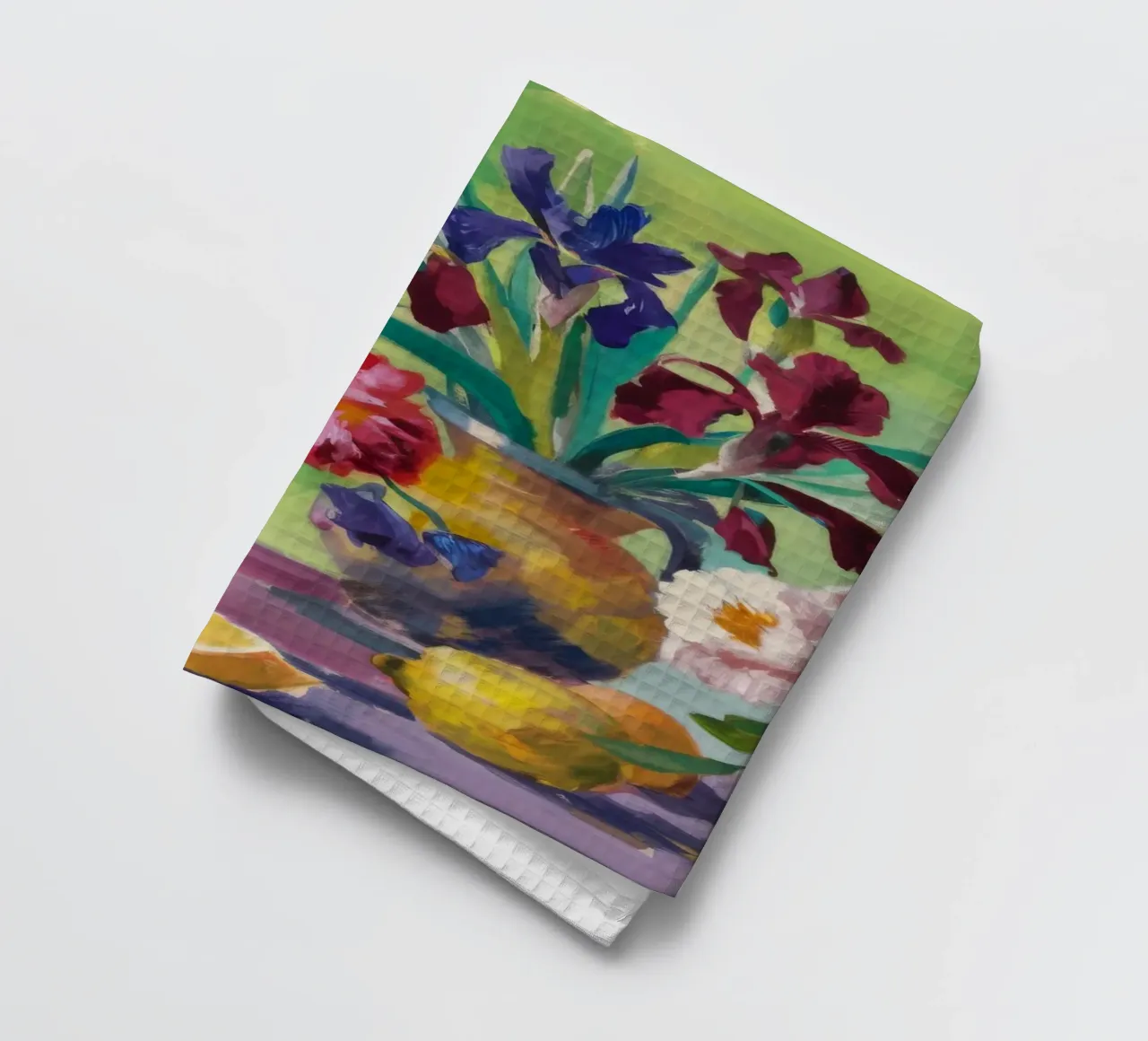 Medley di fiori cremisi canovaccio da cucina da Radiance Landscape