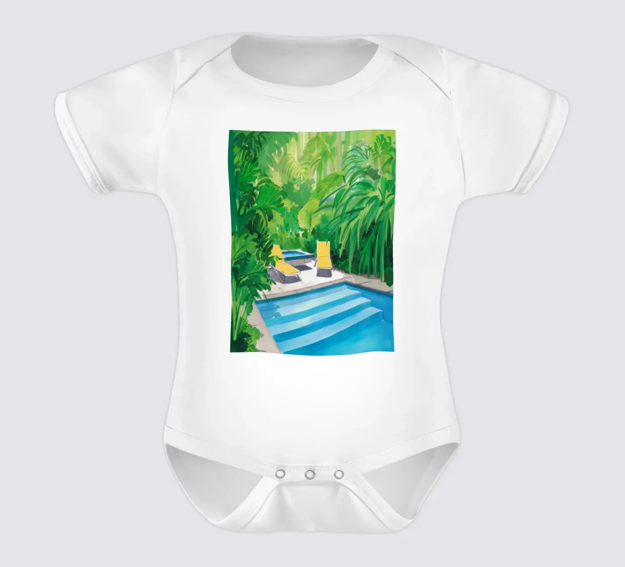 Ritiro in piscina Verdant body neonato maniche corte da Infinite Chroma