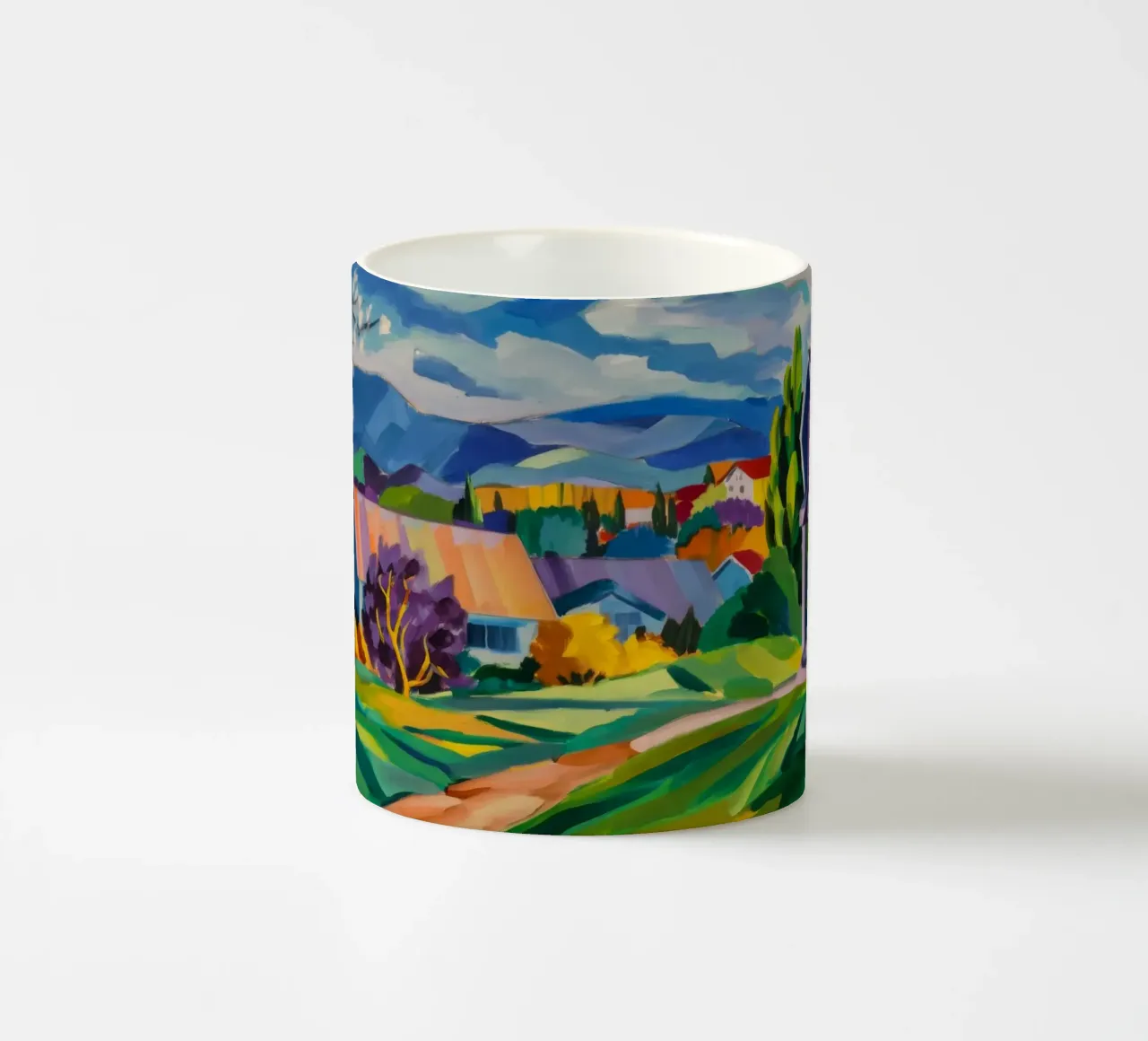 Homestead Sunset Path ceramic mug by Radiance Landscape