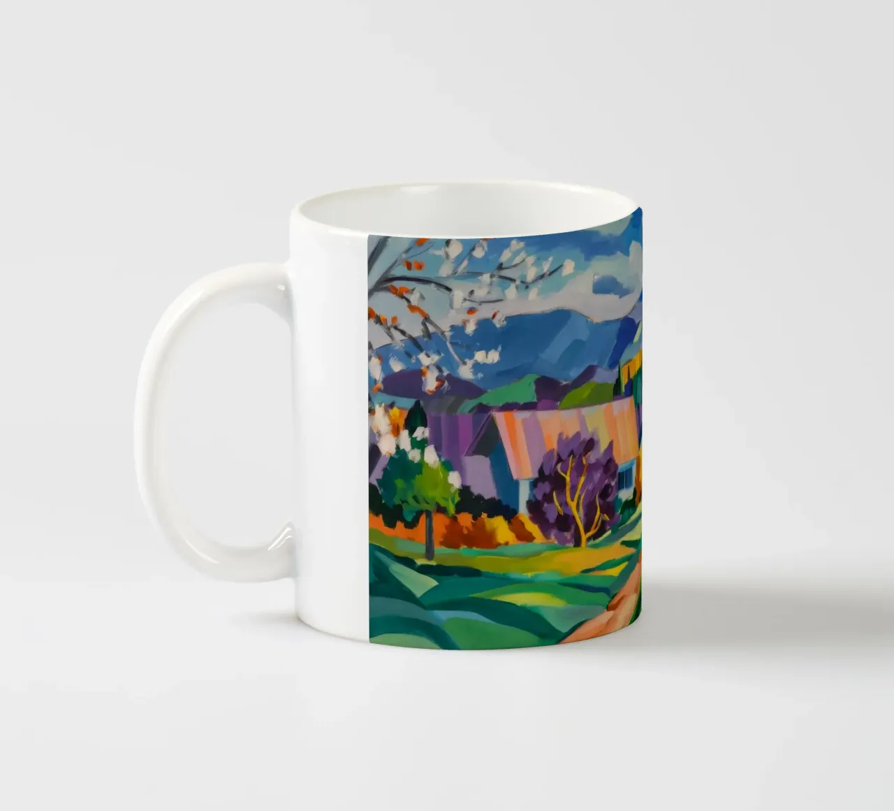 Homestead Sunset Path ceramic mug by Radiance Landscape