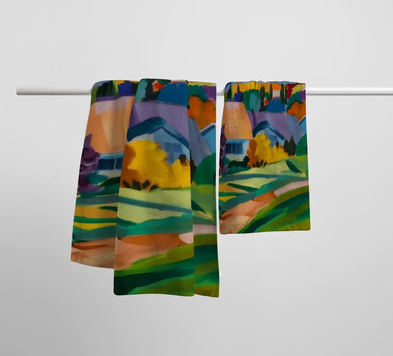 Homestead Sunset Path towel by Radiance Landscape
