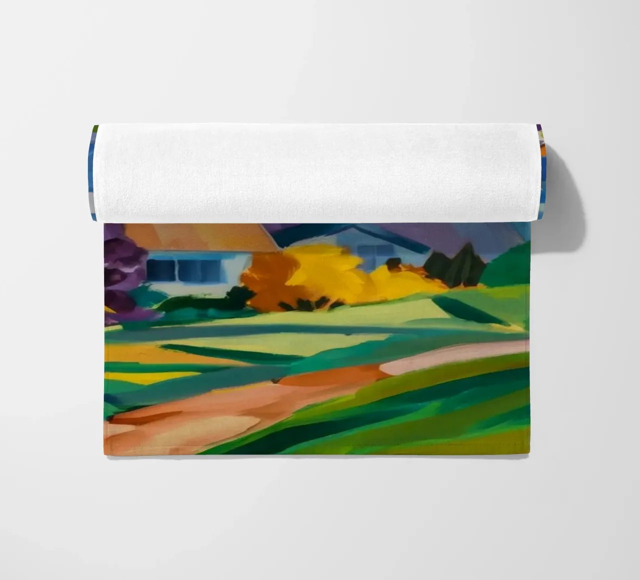 Homestead Sunset Path beach towel by Radiance Landscape