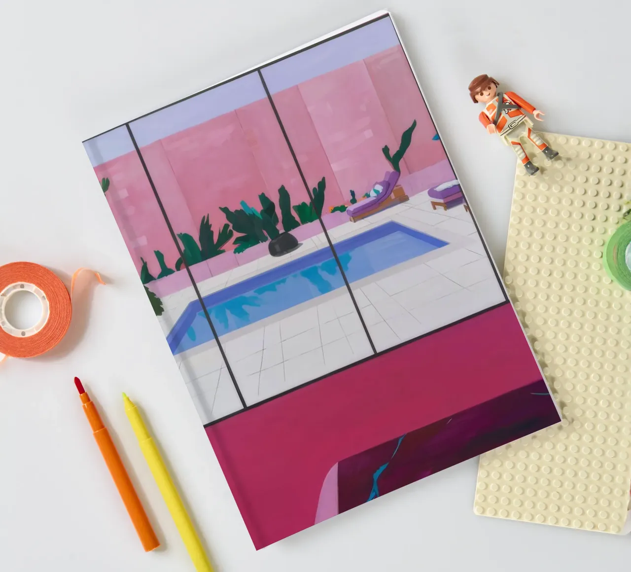 Azure Poolside Bliss notebook by Opal Strokes